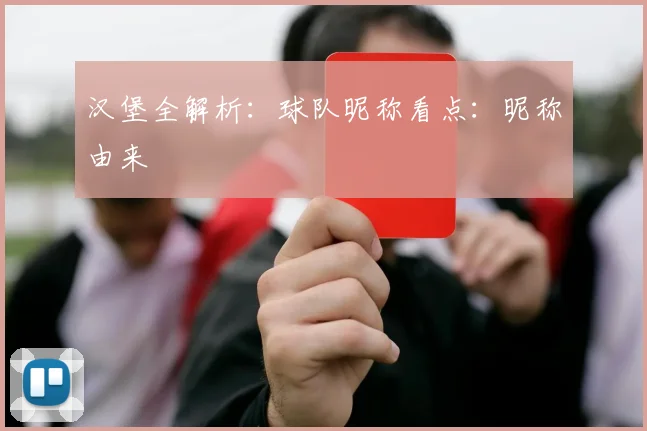 汉堡全解析：球队昵称看点：昵称由来